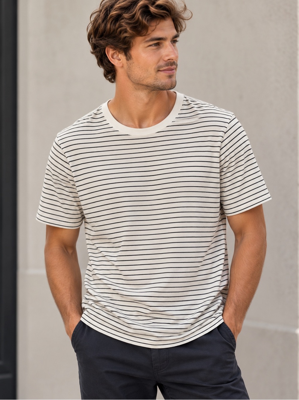 Banks Journal Organic Cotton Striped T-Shirt